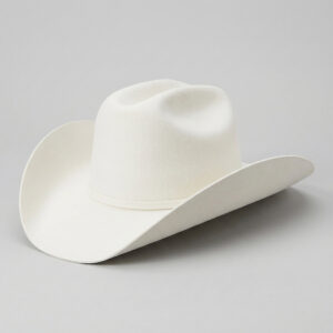 Cuernos Chuecos 6X Milano White Felt Tejana Hat